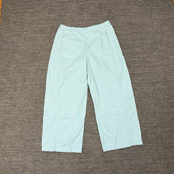 Anthropologie Pilcro Izzie Barrel Pants Women Medium Light Blue Relaxed Pull On - Picture 1 of 11